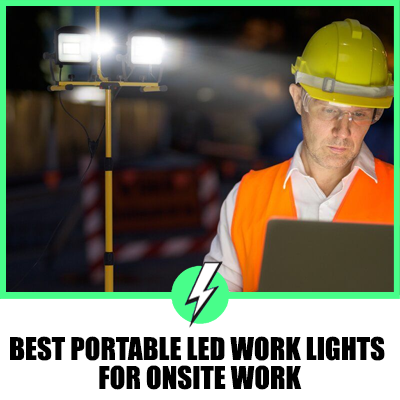 Portable LED Work Light 110v Task Light 3 Metre Cable Site Work Loft Garage IP54 