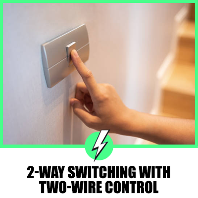 2-Way Switching with Two-Wire Control in UK Wiring