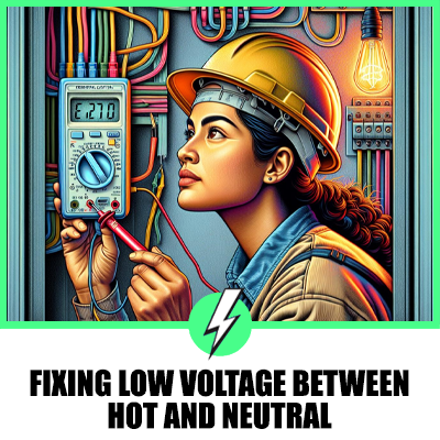 Fixing Low Voltage Between Hot and Neutral