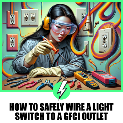 How to Safely Wire a Light Switch to a GFCI Outlet