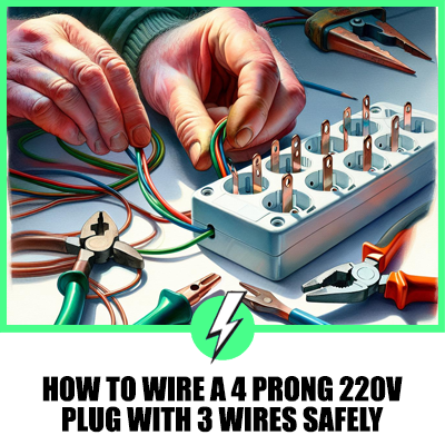 How to Wire a 4 Prong 220V Plug with 3 Wires Safely